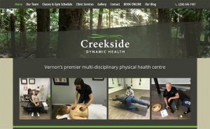 Creekside Dynamic Health website
